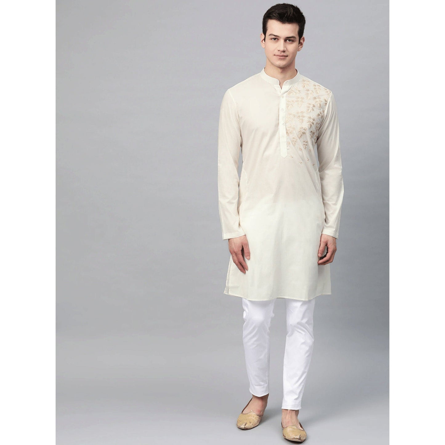 Custom made floral embroidery kurta pajama set , sea green men kurta pajama , eid men wear , indian shirt for men , wedding kurta pajama