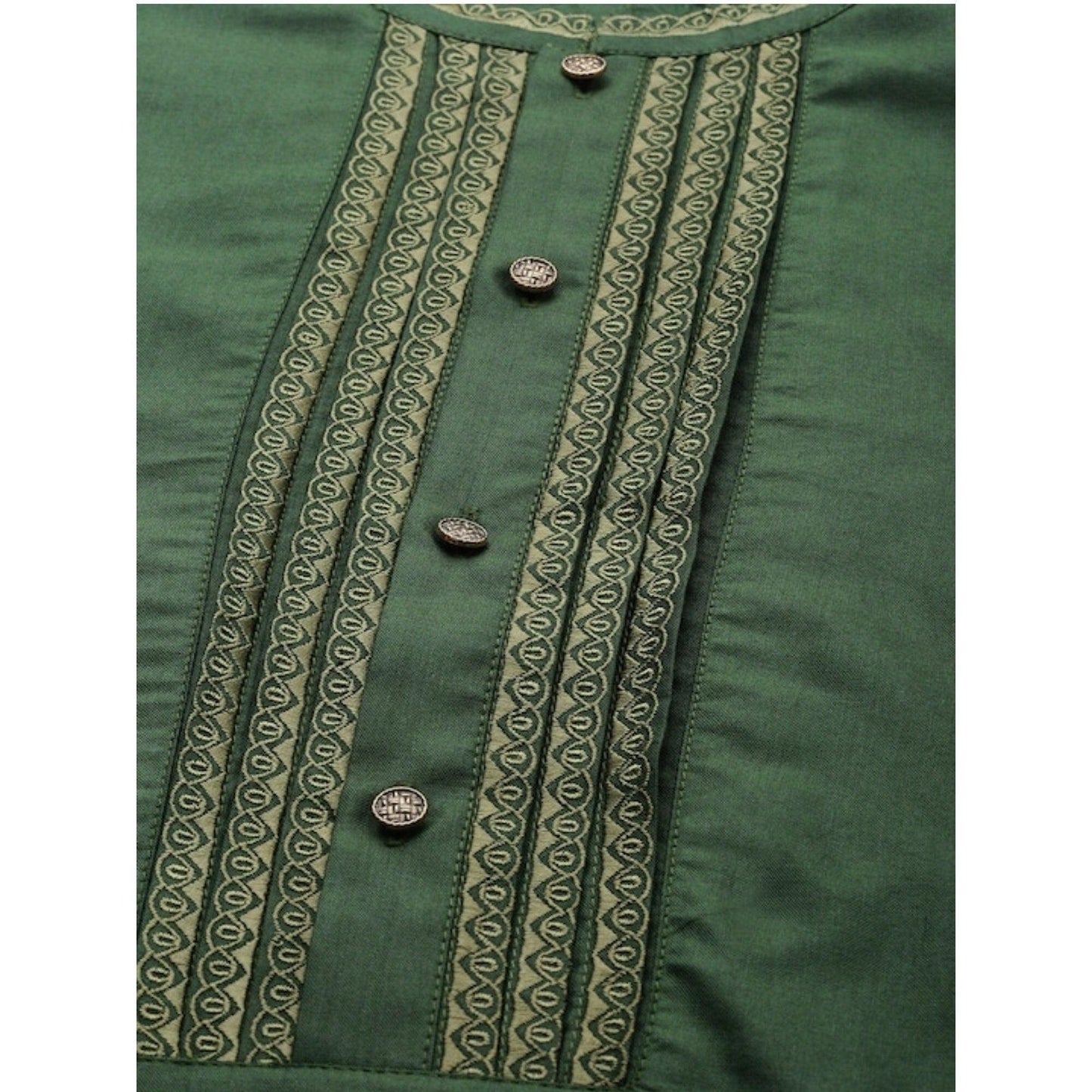 Custom made men embroidery kurta , 100% cotton green kurta for men , Men Green Tunic , Indian shirt for men , multistyle kurta , xl to 4xl