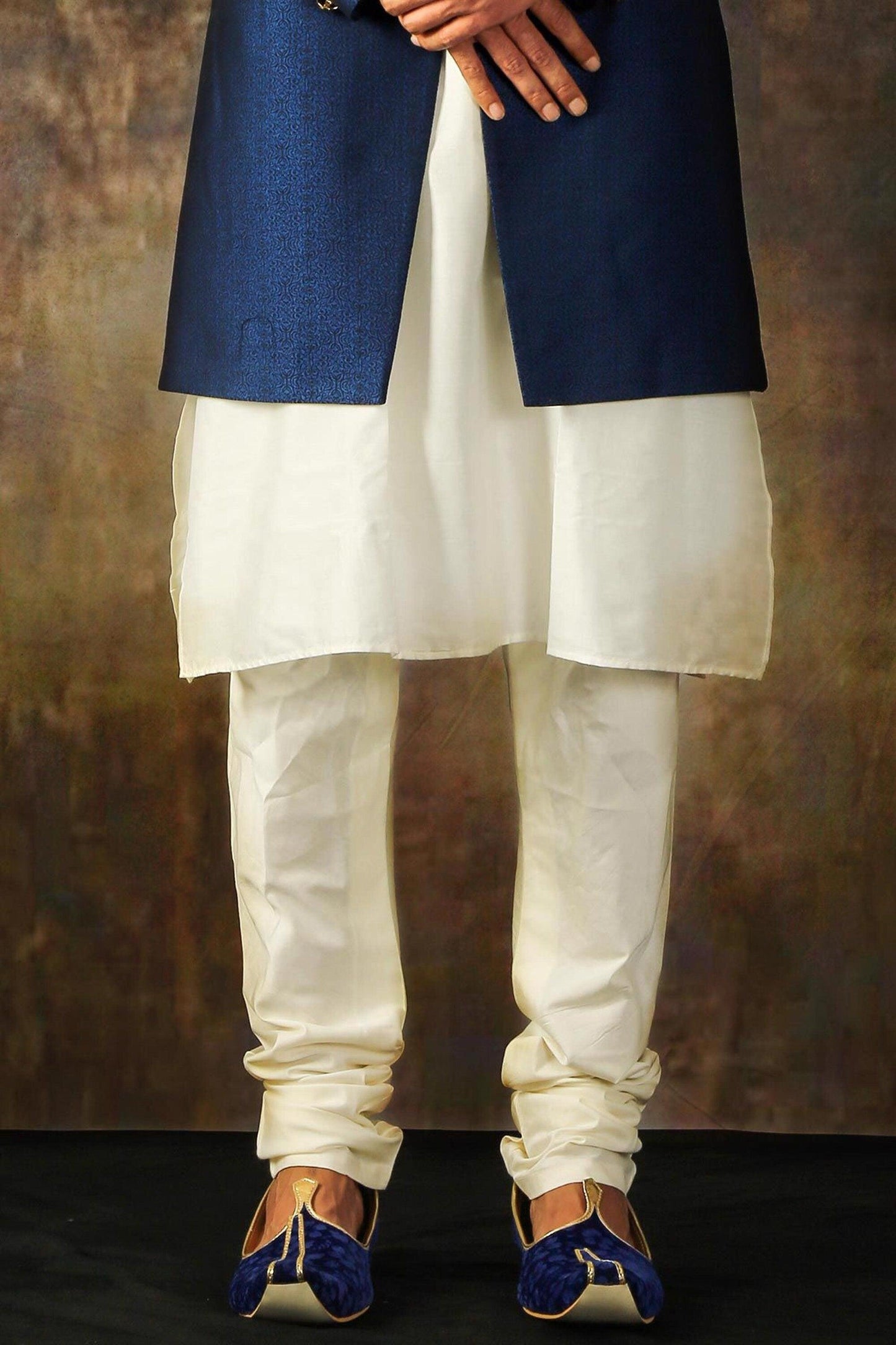 Mens wedding sherwani with qurta pajama/ Blue royal sherwani / Indian suit for men / indian sherwani / sherwani for men / Qurta Pyjama