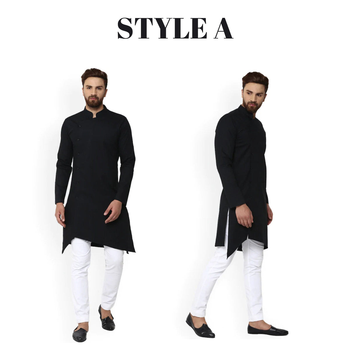 Ensemble Kurta Pyjama Homme SKAVIJ En Coton - Tenue Traditionnelle Indienne Confortable Et Élégante