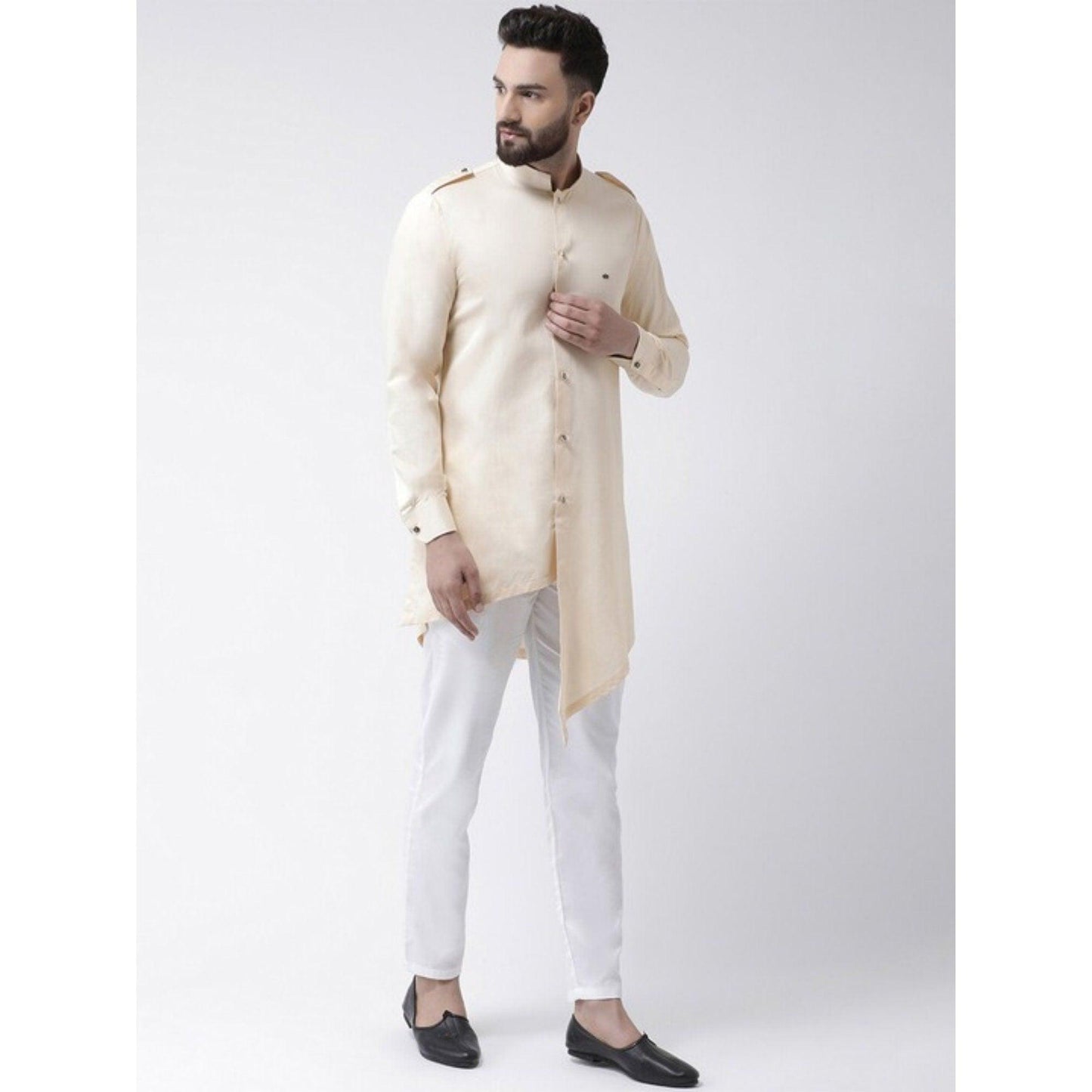 Custom made men stylish kurta  , 100% cotton white kurta for men ,  Men White Tunic , Indian dress for men , multistyle kurta , xl to 4xl