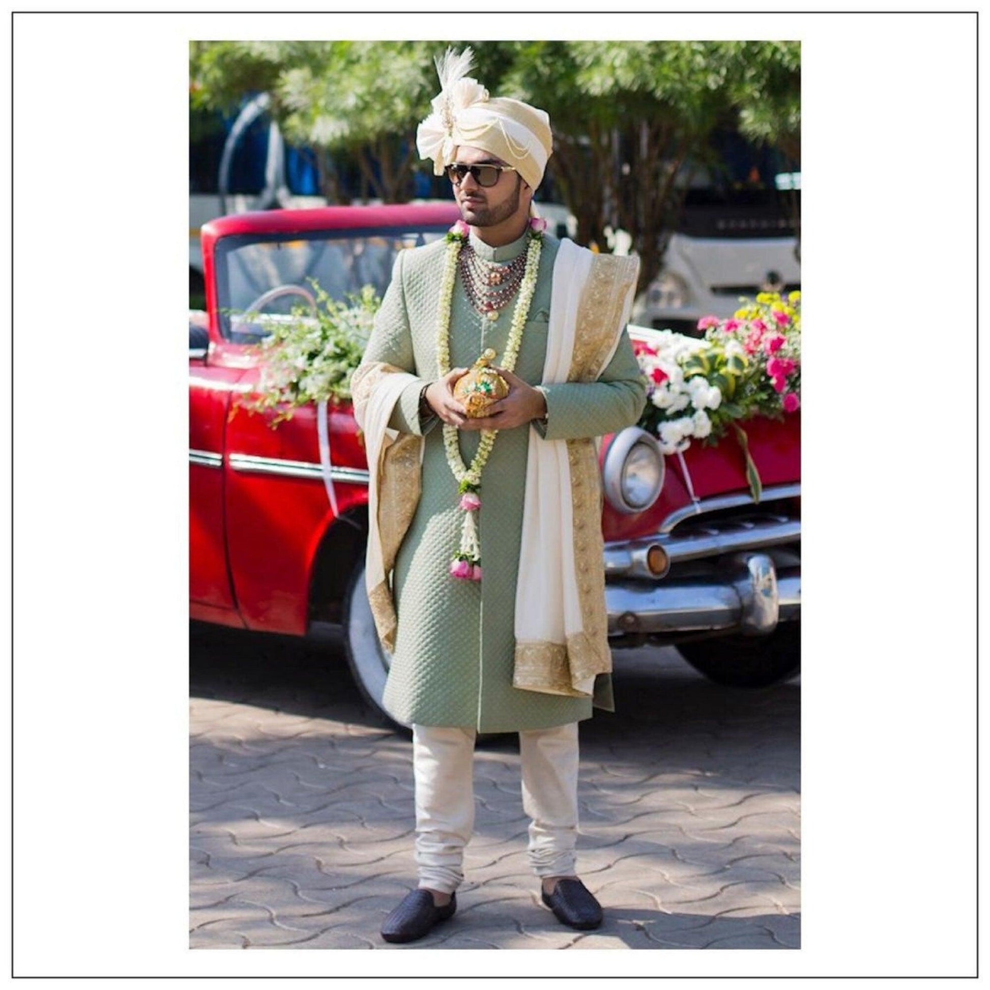 Men designer quilted wedding sherwani , indian wedding ivory sherwani , sabyasachi inspired sherwani , pakistani wedding sherwani